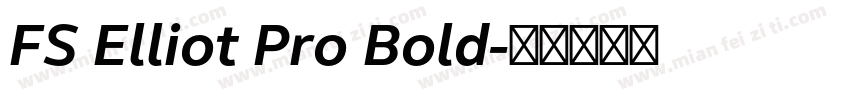 FS Elliot Pro Bold字体转换